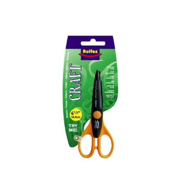 Rolfes craft scissors 16.5cm for school art paper cutting and classroom craft activities