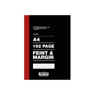A4 3 quire 288 page quad counter book for maths calculations and technical school subjects