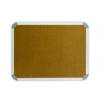 Aluminium frame cork info board 1200 x 900mm for classroom notices and school displays