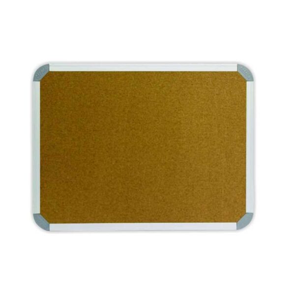 Aluminium frame cork info board 1200 x 900mm for classroom notices and school displays