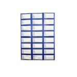 C-Thru blue border name labels 24 pack for school books and learner stationery