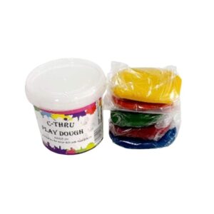 C-Thru play dough 500g tub for school creativity shaping activities and early learning