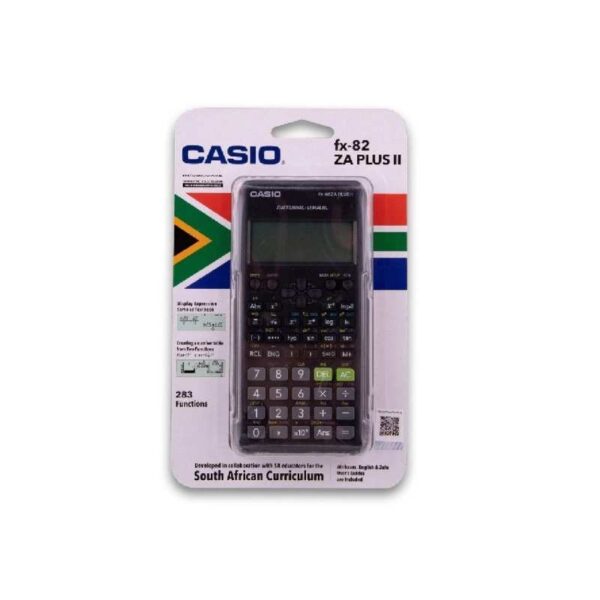 Casio FX 82ZA Plus scientific calculator black for school maths science and exams