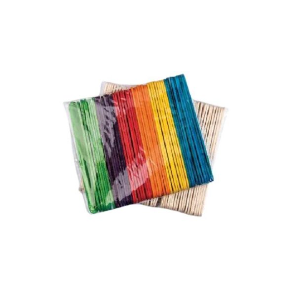 Colour craft sticks 50 pack BAP CSC for school art model making and classroom projects