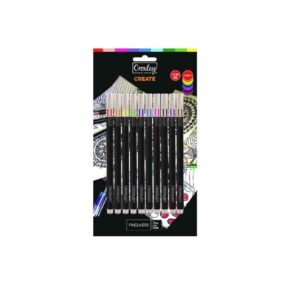 Croxley Create fineliner pens assorted 10 pack for neat notes drawing and school projects