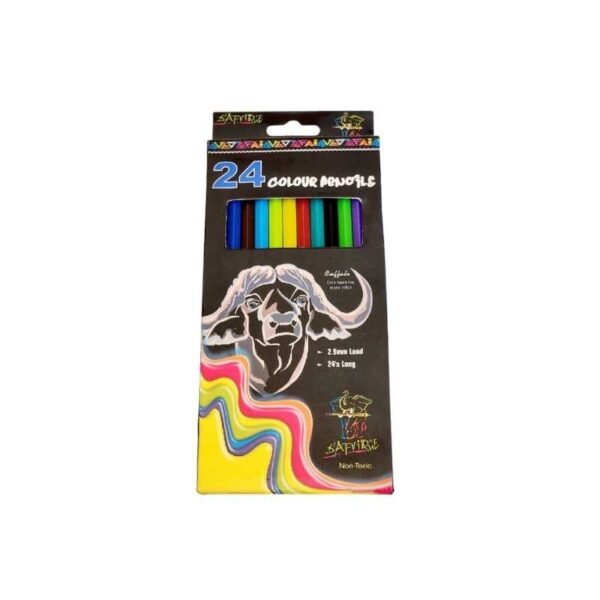 Dafrique colour pencils 24 pack for school drawing colouring and art projects