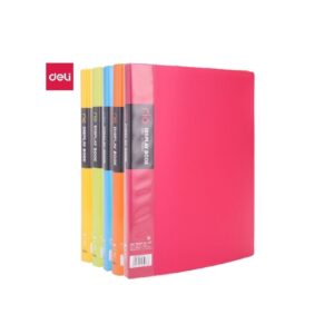 Deli hard cover display book 30 page 5033 for school projects certificates and document presentation