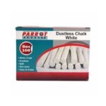 Dustless white chalk 100 pack for classroom chalk boards and school teaching
