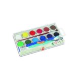 JOVI watercolour paints 12 pack for school art lessons painting and classroom creativity