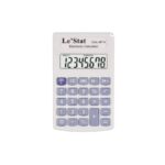 LeStat 8 digit handheld calculator P8-4 for basic school maths and classroom calculations