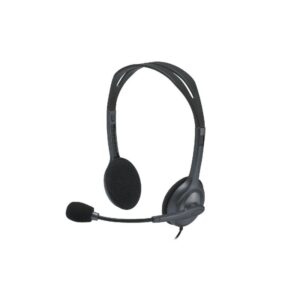 Logitech H111 stereo headset for school computers online learning and listening activities