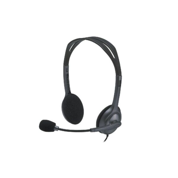 Logitech H111 stereo headset for school computers online learning and listening activities