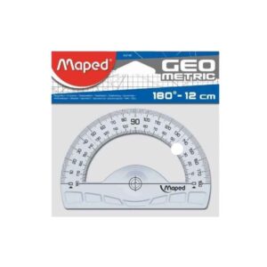 Maped 12cm protractor 180 degree 242180 for school maths and angle measurement