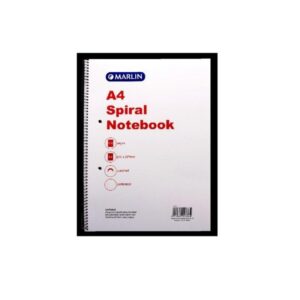 Marlin side spiral notebook A4 for school note taking homework and revision
