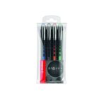 STABILO black medium rollerball pens assorted 4 pack for smooth school writing