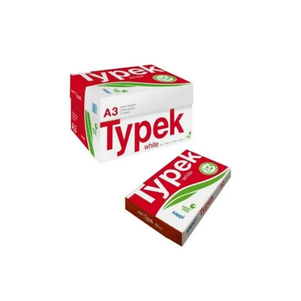 Typek A3 printing paper 80gsm box of 2500 sheets for school posters charts and larger printing jobs